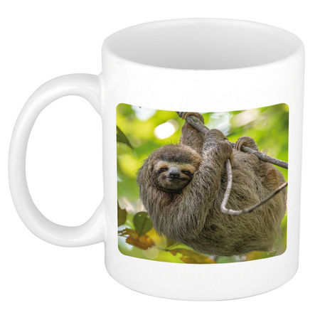 Animal photo mug sloths 300 ml