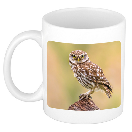 Animal photo mug little owls 300 ml