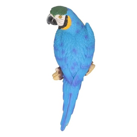 Animal statue blue Ara parrot bird 30 cm
