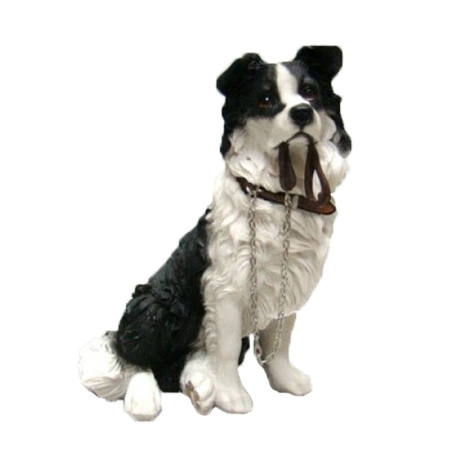 Animal statue Border collie dog 18 cm