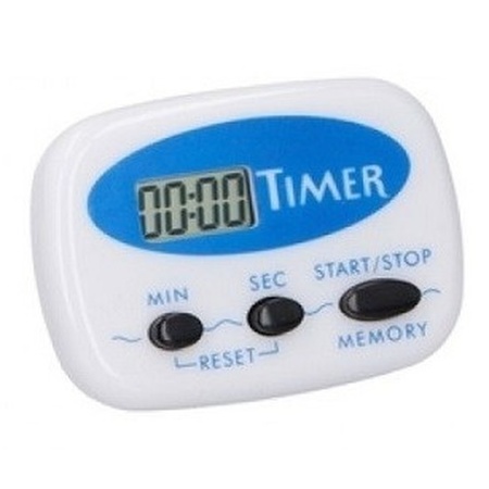 Digital kitchen timer blue 6 cm