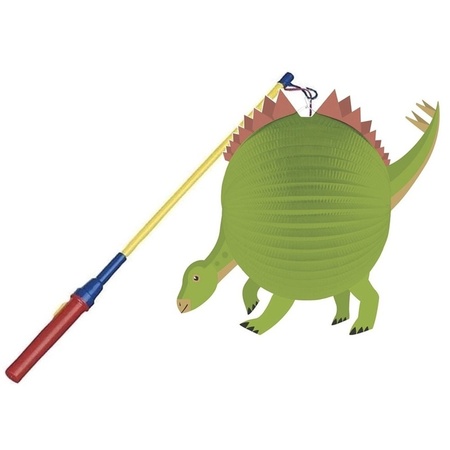 Dinosaur lantern 25 cm with lanternstick
