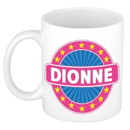 Dionne naam koffie mok / beker 300 ml