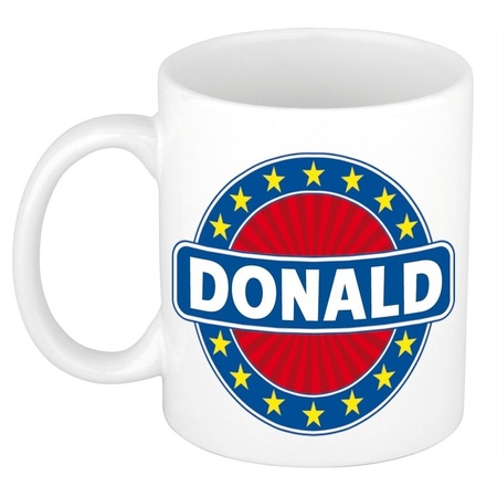 Donald naam koffie mok / beker 300 ml
