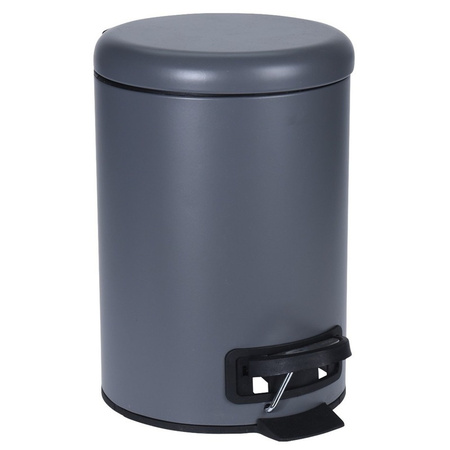 Dark grey garbagebin/pedalbin 3 liters