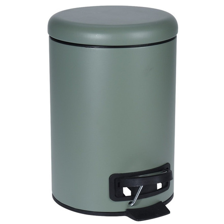 Donker groene vuilnisbak/pedaalemmer 3 liter