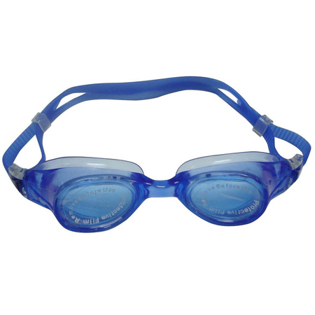 Donkerblauwe anti chloor zwembril voor volwassenen
