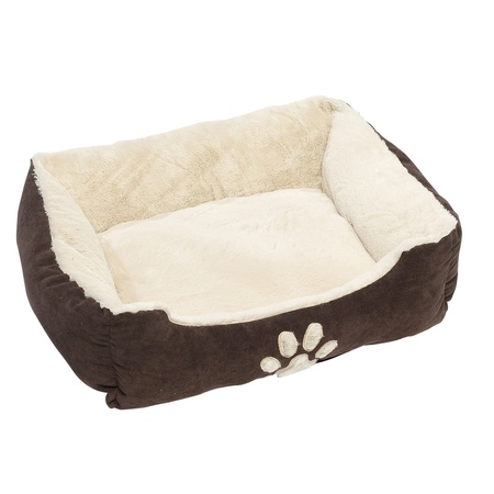 Darkbrown dog basket/pillow 60 cm