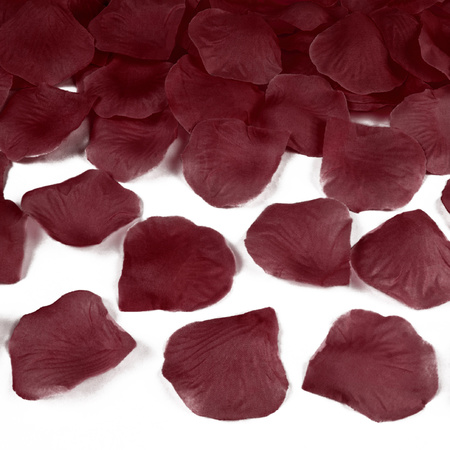 Dark red rose petals 1000x pieces
