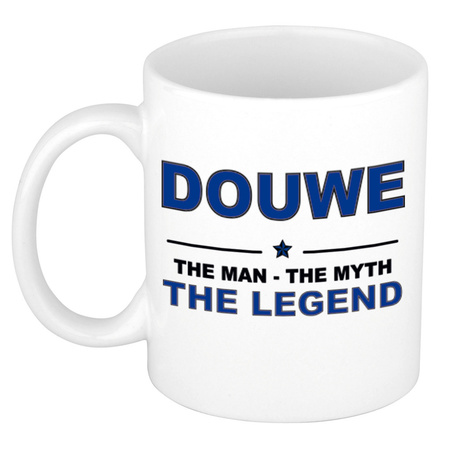 Douwe The man, The myth the legend cadeau koffie mok / thee beker 300 ml