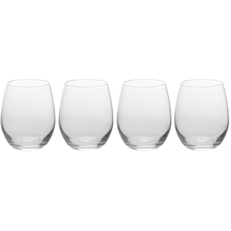 4x Luxury juice/water glasses - 390 ml