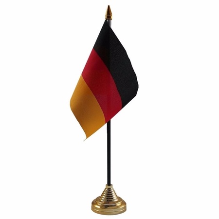 Duitsland tafelvlaggetje 10 x 15 cm met standaard