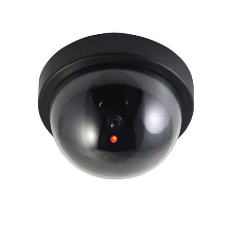 Dummy security camera with LED