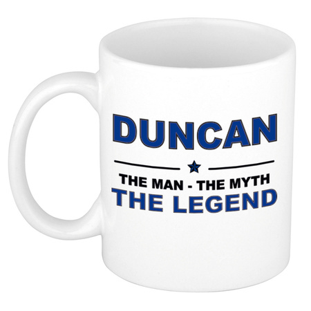 Duncan The man, The myth the legend cadeau koffie mok / thee beker 300 ml
