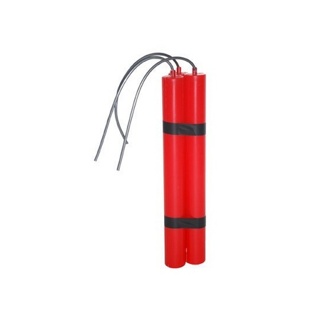 Dynamite bombs - plastic - red - party accessoiries - 23 cm