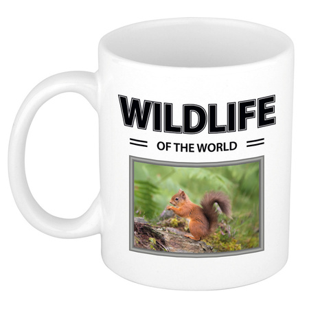 Eekhoorn mok met dieren foto wildlife of the world