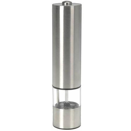 Electric pepper or salt mill with lighting 22 cm