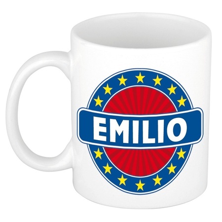 Emilio naam koffie mok / beker 300 ml