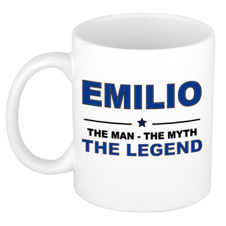 Emilio The man, The myth the legend name mug 300 ml