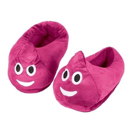 Emoticon slippers pink