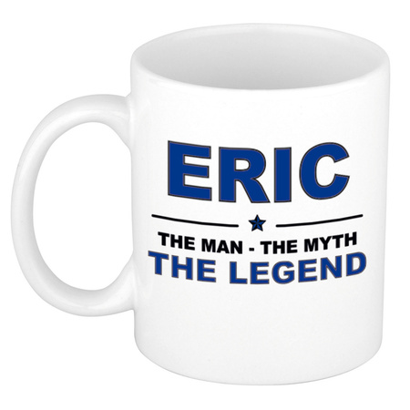 Eric The man, The myth the legend cadeau koffie mok / thee beker 300 ml