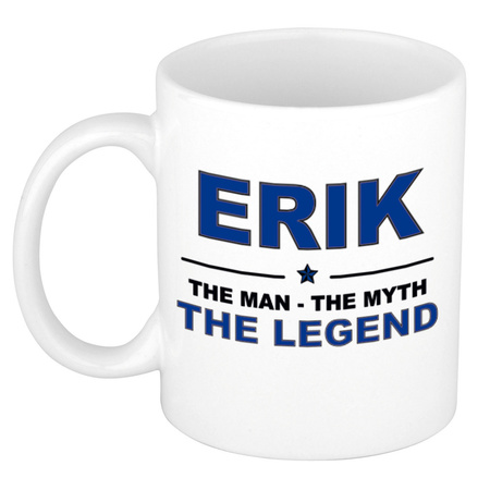 Erik The man, The myth the legend cadeau koffie mok / thee beker 300 ml