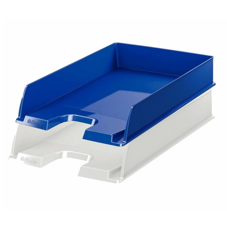 Esselte letter trays 3x blue and 3x white in A4 size