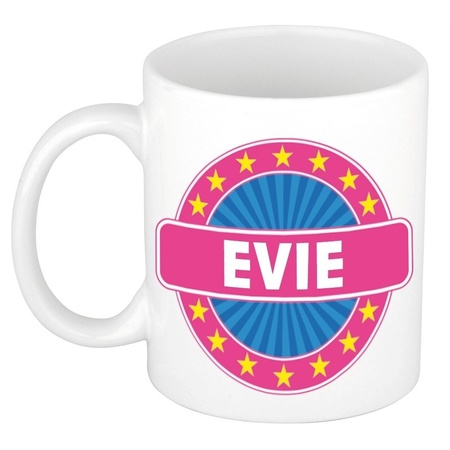 Evie naam koffie mok / beker 300 ml