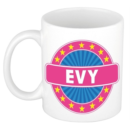 Evy naam koffie mok / beker 300 ml