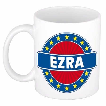 Ezra naam koffie mok / beker 300 ml
