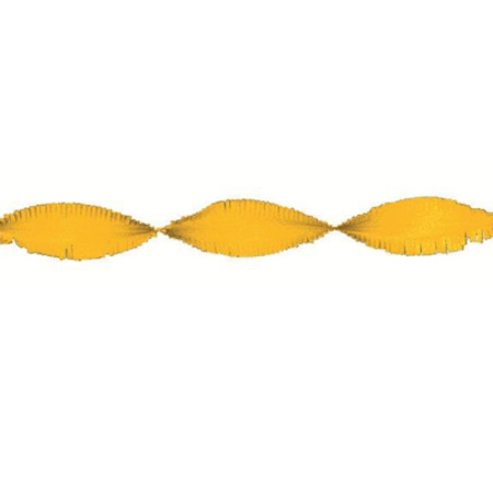 Feest of verjaardag versiering slingers geel 24 m