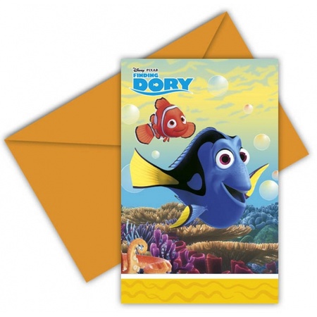 Finding Dory invitations 6 pieces