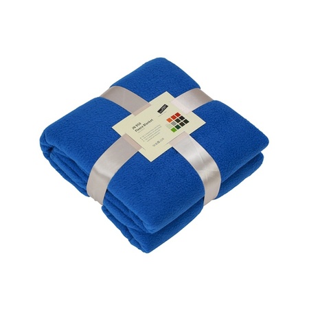 Fleece deken kobaltblauw