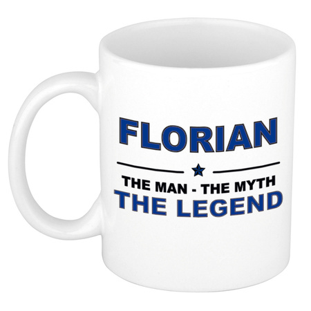 Florian The man, The myth the legend cadeau koffie mok / thee beker 300 ml