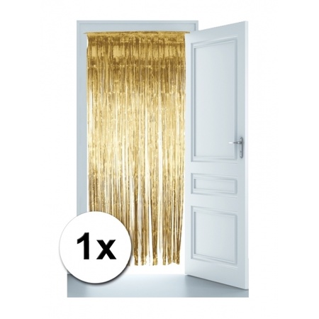 Folie deurgordijn gouden versiering 244 x 91 cm