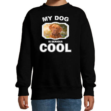 French mastiff sweater my dog is serious cool black for children