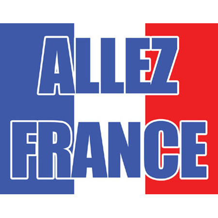 French flag with text Allez France