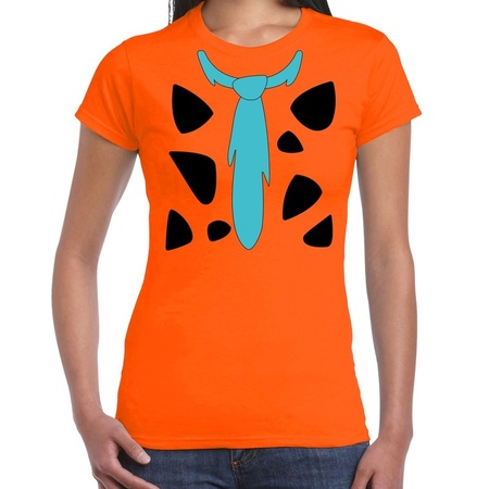 Caveman Fred costume t-shirt for ladies