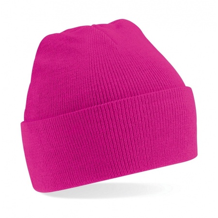 Knitted hat for children fuchsia