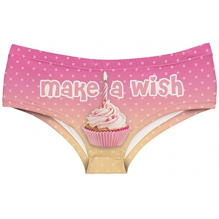 Fun underwear cupcake print for women