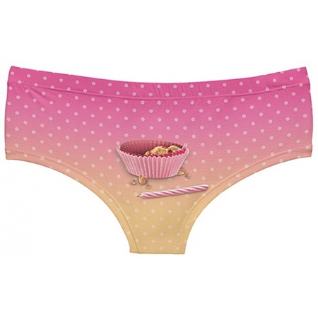 Fun underwear cupcake print for women