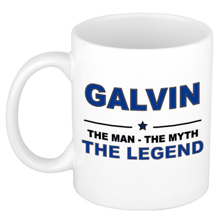 Galvin The man, The myth the legend cadeau koffie mok / thee beker 300 ml