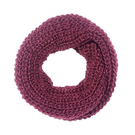 Loop scarf bordeaux for adults