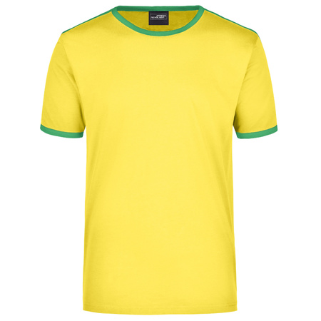 Mens t-shirt yellow/green