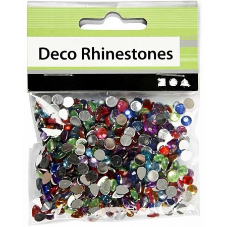 30x Colored rhinestones 5mm