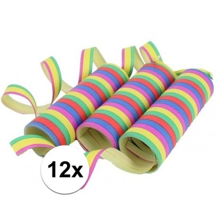 Colored streamers 12 pieces
