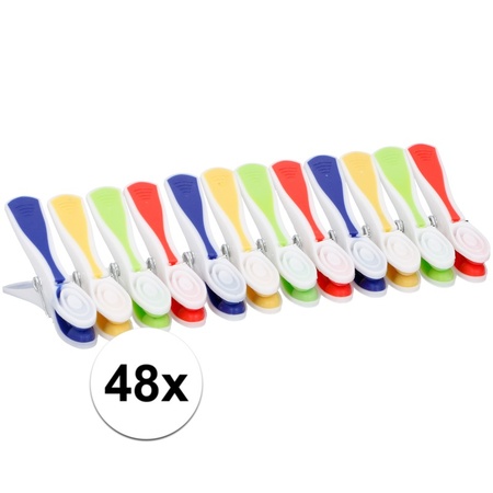 Colored clothes pegs 48 pieces