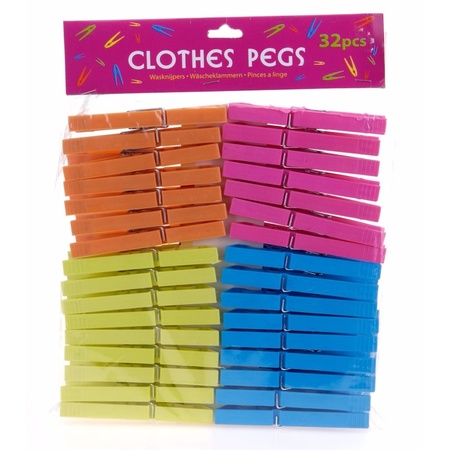 Colored clothes pegs 32 pcs