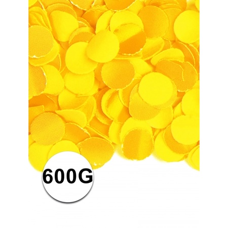 Gele confetti 600 gram