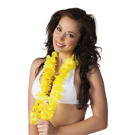 Toppers - Yellow hawaii garland